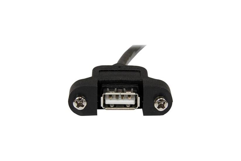 Startech Com Ft Panel Mount Usb Cable To Panel Mount Usb Extension Usb -female To -male Adapter Cable 2ft Usb- Port Usbpnlafam2 Usb Forlængerkabel Usb Til Usb 60 Cm
