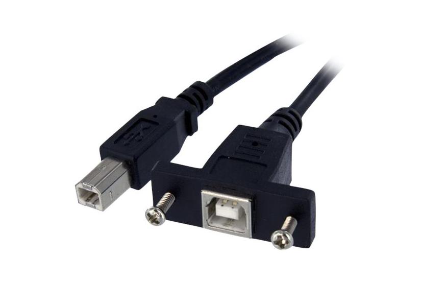 Startech Com Ft Panel Mount Usb Cable To Panel Mount Usb Extension Usb- Female To Usb- Male Adapter Cable Usb- Port Usbpnlbfbm3 Usb-kabel Usb Type Til Usb Type 90 Cm