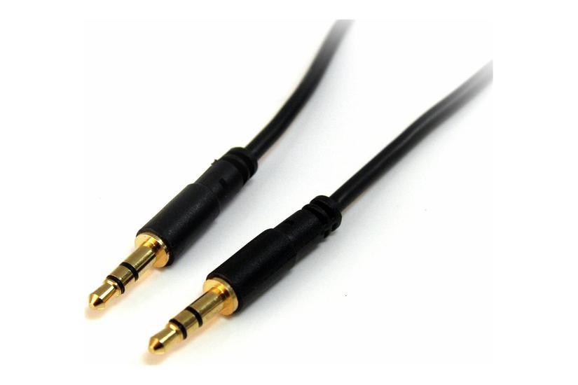 Startech Com Ft Slim 5mm Stereo Audio Cable 5mm Male To Male Audio Cable For Your Smartphone Tablet Or Mp3 Player Mu6mms Audiokabel