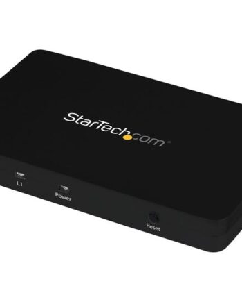 Startech Com Hdmi Splitter   In   Out 4k 30hz   Port Aluminum Hdmi Multi Port Hdmi Audio Splitter  St122hd4k  Video- Audioswitch   Porte