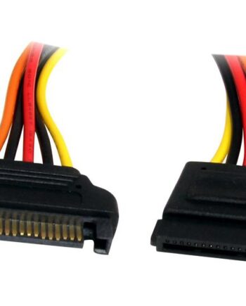 Startech Com 12in 15 Pin Sata Power Extension Cable Sata Power Male To Female Extender 12 Inch Sata Power Extension Cord Forlængerkabel Til Strøm Sata Strøm Til Sata Strøm 30   Cm