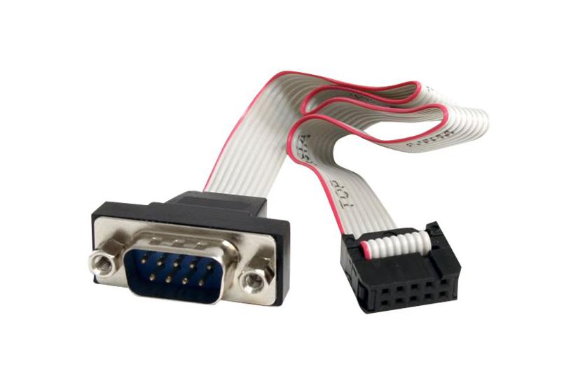 Startech Com 16in Pin Serial Male To 10 Pin Motherboard Header Panel Mount Cable Motherboard To Rs232 Pnl9m16 Serielt Kabel Db- Til 10-pin Idc 40 Cm
