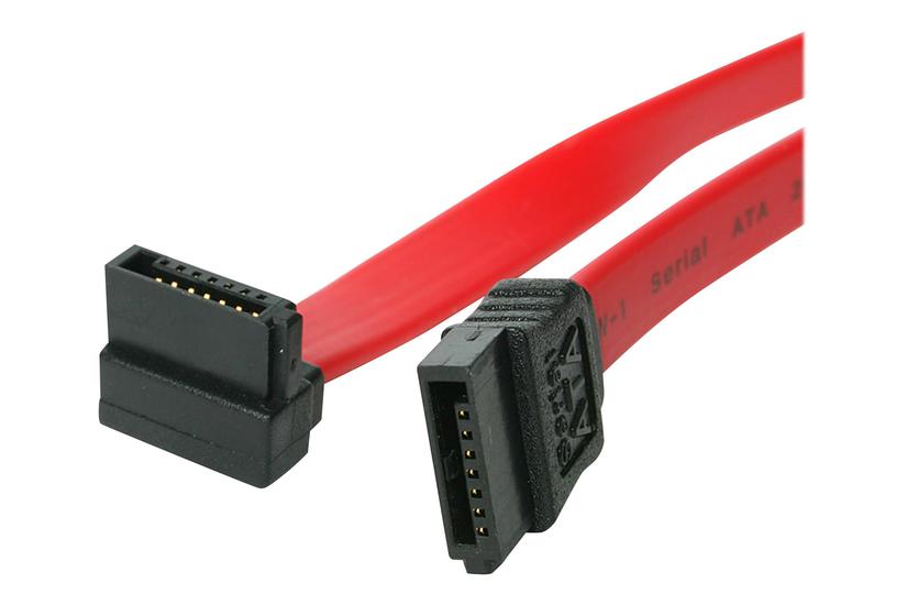 Startech Com 24in Sata To Right Angle Sata Serial Ata Cable Sata-kabel 61 Cm