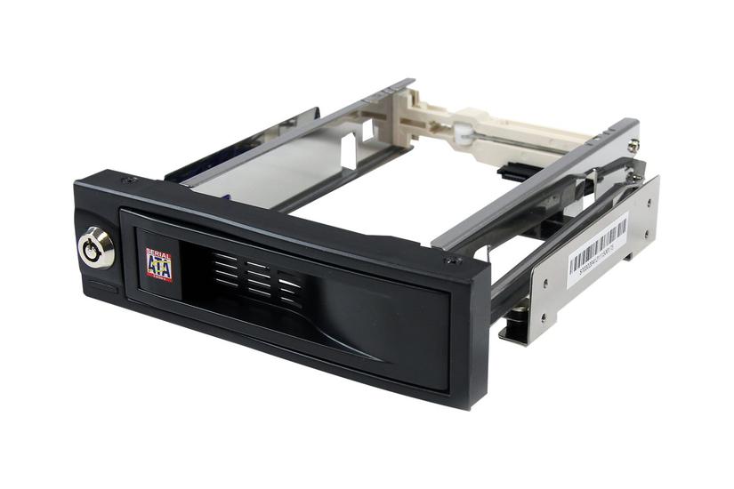 Startech Com 25in Trayless Hot Swap Mobile Rack For 5in Hard Drive Internal Sata Backplane Enclosure Lockable Drive Bay Hsb100satbk Lagrings Mobil Rack