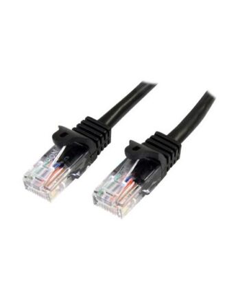 Startech Com 3m Black Cat5e   Cat   Snagless Patch Cable Patchkabel     Sort