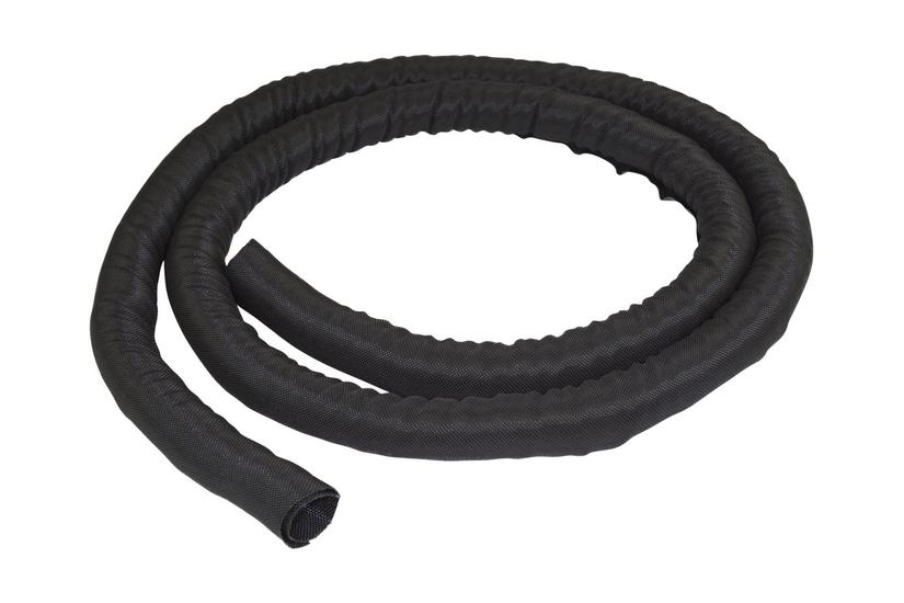 Startech Com 2m Cable Management Sleeve Flexible Coiled Cable Wrap - Dia Expandable Sleeve Polyester Cord Manager Protector Concealer Black Trimmable Cable Organizer Flame Resistant Ul94-v0 Kabelmuffesæt
