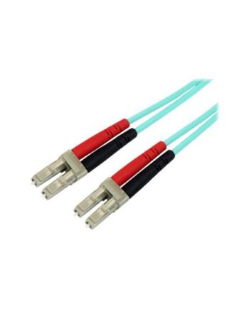 Startech Com 2m Fiber Optic Cable 10 Gb Aqua Multimode Duplex 50 125 Lszh Lc Lc Om3 Lc To Lc Fiber Patch Cable Patchkabel      Akvamarin