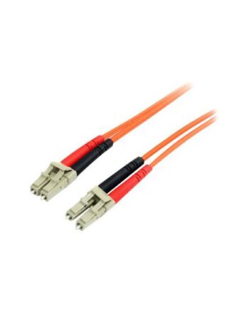 Startech Com 2m Fiber Optic Cable Multimode Duplex 62   125 Lszh Lc Lc Om1 Lc To Lc Fiber Patch Cable  Fiblclc2  Patchkabel      Orange