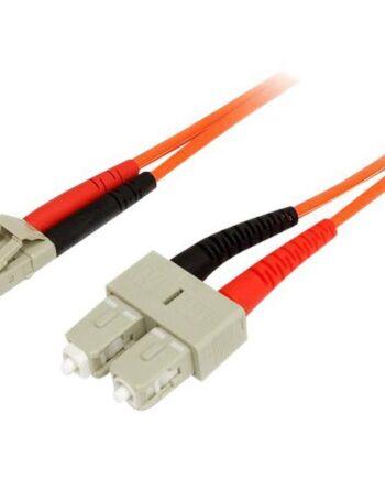 Startech Com 2m Fiber Optic Cable Multimode Duplex 50 125 Lszh Lc Sc Om2 Lc To Sc Fiber Patch Cable Netværkskabel