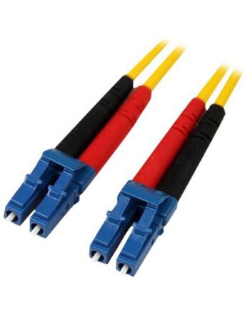 Startech Com 10m Fiber Optic Cable Single-mode Duplex   125 Lszh Lc Lc Os1 Lc To Lc Fiber Patch Cable  Smfiblclc10  Patchkabel 10    Gul