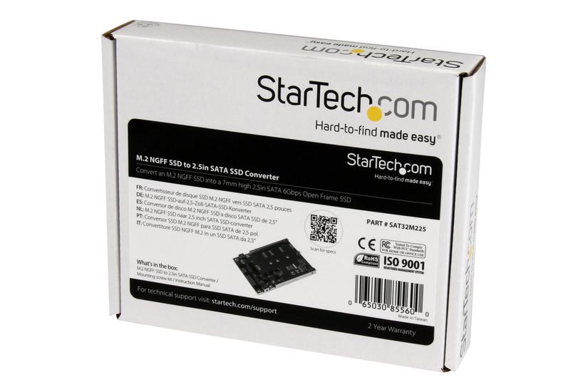 Startech Com Sata Ssd To 5in Sata Adapter Ngff To Sata Converter 7mm Open-frame Bracket M2 Hard Drive Adapter Sat32m225 Lagringskontrol Sata 6gb Sata 6gb