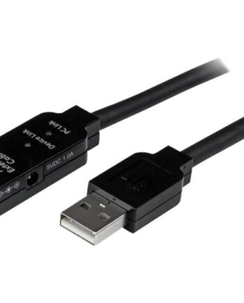 Startech Com 5m Usb     Active Extension Cable       Meter Usb   Male To Usb   Female Usb     Repeater   Extender Cable Black 15ft  Usb2aaext5m  Usb Forlængerkabel Usb Til Usb