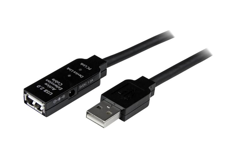 Startech Com 5m Usb Active Extension Cable Meter Usb Male To Usb Female Usb Repeater Extender Cable Black 15ft Usb2aaext5m Usb Forlængerkabel Usb Til Usb
