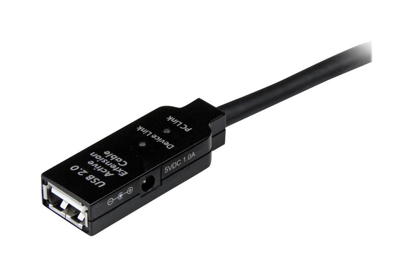 Startech Com 20m Usb Active Extension Cable Usb Extension Cable Usb To Usb Usb 66 Ft Active Black Usb2aaext20m Usb Forlængerkabel Usb Til Usb 20