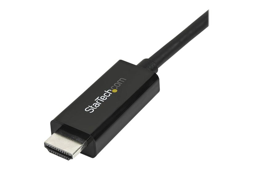 Startech Com Mini Displayport To Hdmi Adapter Cable Mdp To Hdmi Adapter With Built-in Cable Black 10 Ft Ultra Hd 4k 30hz Mdp2hdmm3mb Adapterkabel Displayport Hdmi