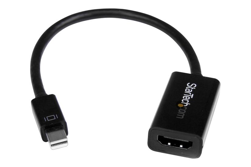 Startech Com Mini Displayport To Hdmi Audio Video Converter Mdp To Hdmi Active Adapter For Ultrabook Laptop 4k 30hz Black Mdp2hd4ks Video Transformer Sort