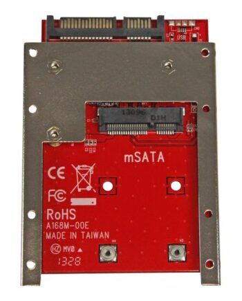 Startech Com Msata Ssd To   5in Sata Adapter Converter Msata To Sata Adapter For   5in Bay With Open Frame Bracket And 7mm Drive Height  Sat32msat257  Lagringskontrol Sata 6gb   Sata 6gb