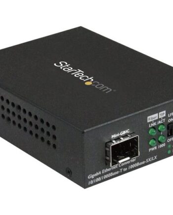 Startech Com Multimode   Single Mode Fiber Media Converter Open Sfp Slot 10 100 1000mbps Rj45 Port Lfp Supported Ieee 802 1q Tag Vlan  Mcm1110sfp  Fibermedieomformer 10mb Lan  100mb Lan  1gbe