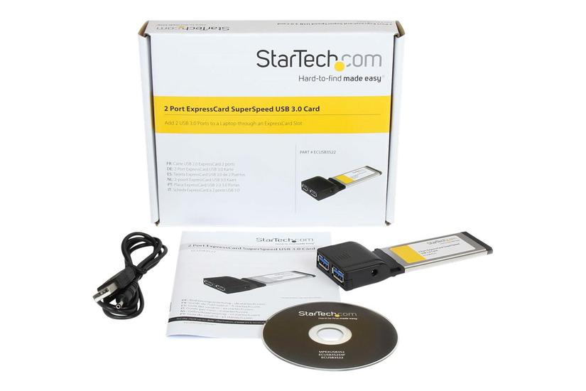 Startech Com Port Expresscard Superspeed Usb Card Adapter With Uasp Usb Controller Usb Expresscard Usb Adapter Ecusb3s22 Usb-adapter Expresscard Usb