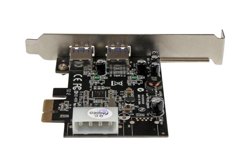Startech Com Port Pci Express Pcie Superspeed Usb Card Adapter With Uasp Lp4 Power Dual Port Usb Pcie Controller Pexusb3s25 Usb-adapter Pcie Usb