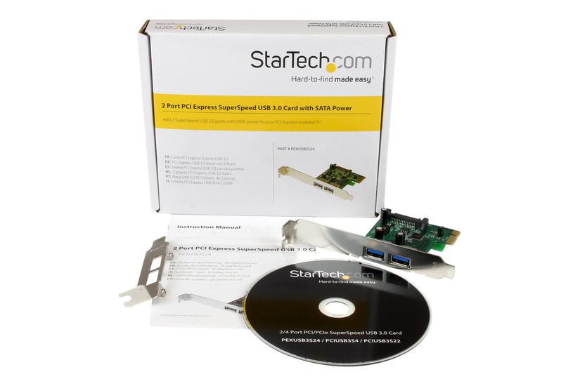 Startech Com Port Pci Express Pcie Superspeed Usb Card Adapter With Uasp Sata Power Dual Port Usb Pcie Controller Pexusb3s24 Usb-adapter Pcie Usb