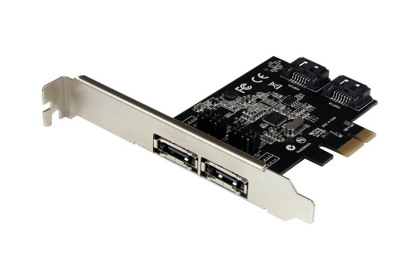 Startech Com Port Pci Express Sata Gbps Esata Controller Card Dual Port Pcie Sata Iii Card Int Ext Sata Iii 6gbps Pexesat322i Lagringskontrol Sata 6gb Esata 6gb Pcie X1