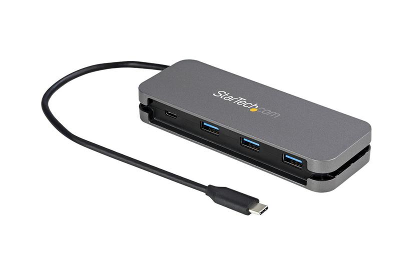 Startech Com Port Usb Hub 3x Usb- 1xusb- 5gbps Usb Type- Hub Gen Bus Powered 11 Cable Cable Management Hb30cm3a1cb Hub Porte