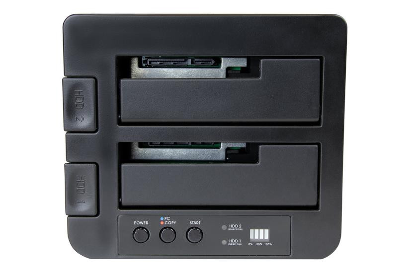 Startech Com Standalone Hard Drive Duplicator Dual Bay Hddssd Clonercopier Usb 10 Gbps To Sata Iii 6gbps Hddssd Docking Station Hard Disk Duplicator Dock Hard Drive Cloner Harddisk-duplikator