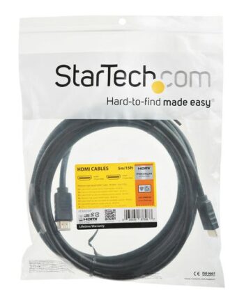 Startech Com Startech Com Premium Certified High Speed Hdmi     Cable With Ethernet 15ft 5m 3d Ultra Hd 4k 60hz 15 Feet Long Hdmi Male To Male Cord  Hdmm5mp  Hdmi-kabel Med Ethernet