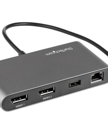 Startech Com Thunderbolt   Mini Dock Portable Dual Monitor    Dp 4k 60hz 2x Usb-  Hub           Gbe 28cm Cable Tb3 Multiport Adapter Mac Windows - Upgraded Version Of Tb3dkm2dp  Tb3dkmdpl  Dockingstation Thunderbolt       Dp 1gbe