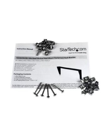 Startech Com 4u Wall Mount Patch Panel Bracket 19 Inch Steel Vertical Mounting Bracket For Network And Data Equipment  Rk419wallv  Monteringsbøjle 4u