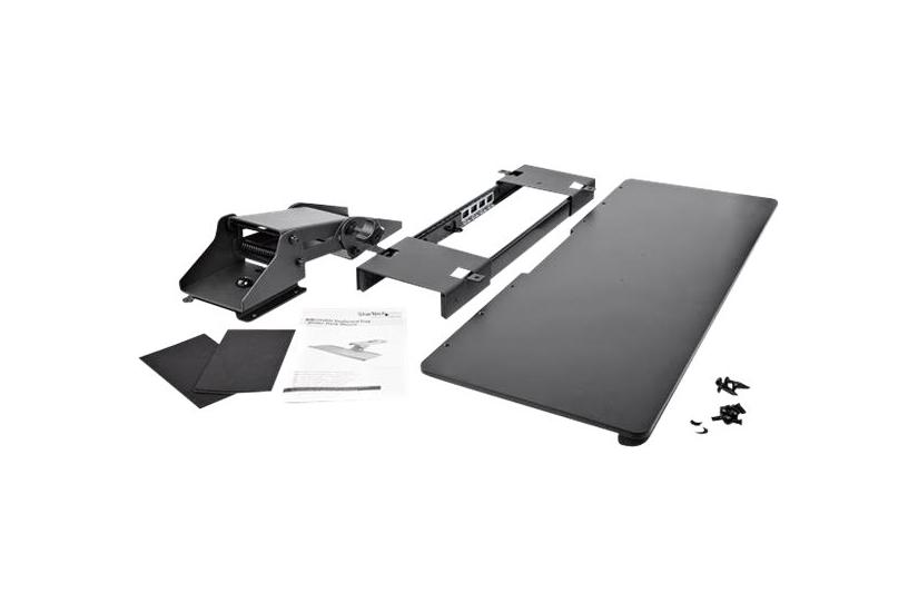 Startech Com Under Desk-mount Keyboard Tray 26 Wide Adjustable Ergonomic Slide-out Keyboard Shelf With Tilt And Swivel Kbtrayadj Tastaturskuffe
