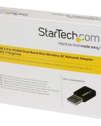 Startech Com Usb     Ac600 Mini Dual Band Wireless-ac Network Adapter 1t1r 802 11ac Wifi Adapter   4ghz   5ghz Usb Wireless  Usb433wacdb  Netværksadapter Usb