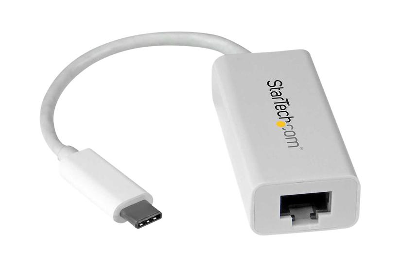 Startech Com Usb To Gigabit Ethernet Adapter White Usb To Rj45 Lan Network Adapter Usb Type To Ethernet Us1gc30w Netværksadapter Usb- Gigabit Ethernet
