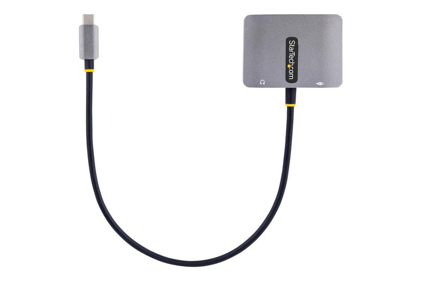 Startech Com Usb Video Adapter Usb To Hdmi Vga Multiport Adapter 5mm Audio Output 4k 60hz Hdr 100w Pd Usb Monitor Adapter For Laptop