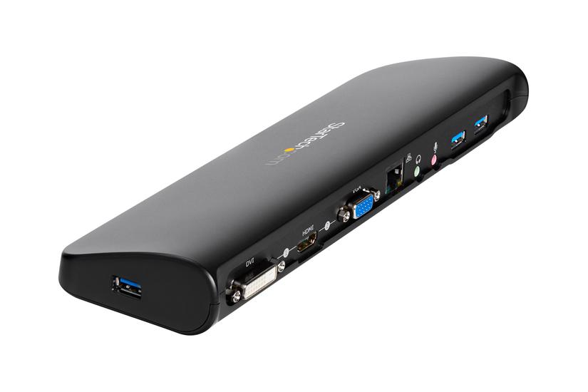 Startech Com Usb Docking Station With Hdmi And Dvi Vga Dual Monitor Universal Laptop Dock Mac And Windows Compatible Usb3sdockhdv Dockingstation Usb Vga Hdmi 10mb Lan