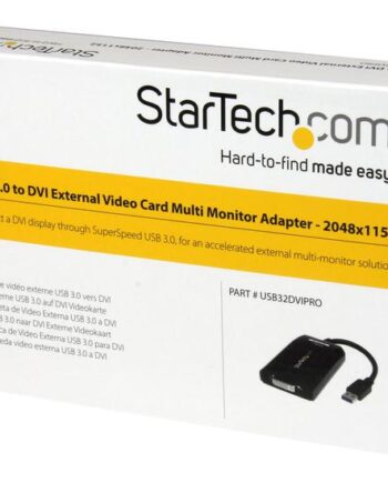Startech Com Usb     To Dvi   Vga Adapter 2048x1152 External Video   Graphics Card Dual Monitor Display Adapter Cable Supports Mac   Windows  Usb32dvipro  Usb   Dvi Adapter Usb Type   Til Dvi-  15   Cm