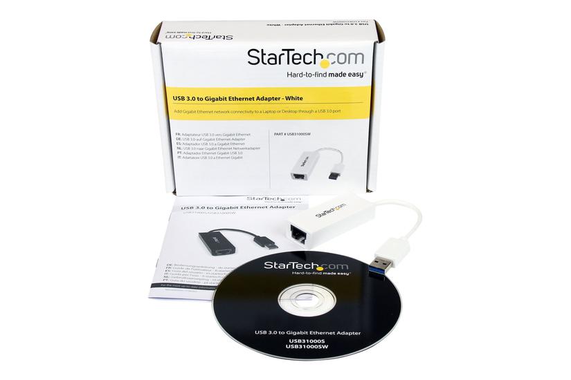 Startech Com Usb To Gigabit Ethernet Network Adapter 10 100 1000 Nic Usb To Rj45 Lan Adapter For Pc Laptop Or Macbook Usb31000sw Netværksadapter Usb Gigabit Ethernet