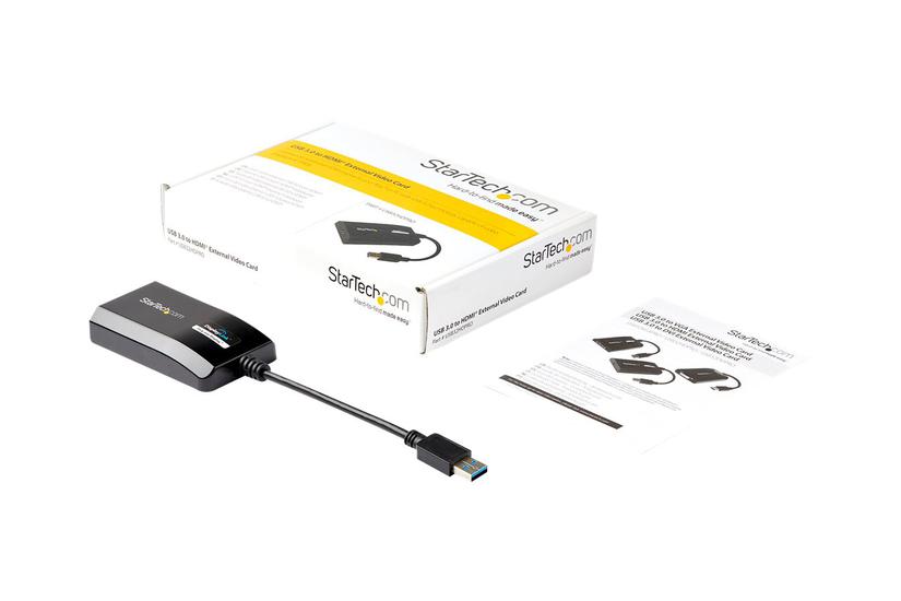Startech Com Usb To Hdmi External Video Card Adapter Displaylink Certified 1920x1200 Multimonitor Graphics Adapter Supports Mac Windows Usb32hdpro Adapterkabel Hdmi Usb 16 Cm