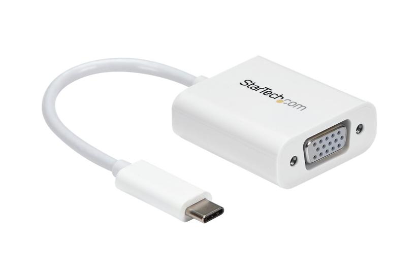 Startech Com Usb- To Vga Adapter White 1080p Video Converter For Your Macbook Pro Projector Vga Display Cdp2vgaw Usb Vga Adapter 24 Pin Usb- Til Hd-15 Vga 17