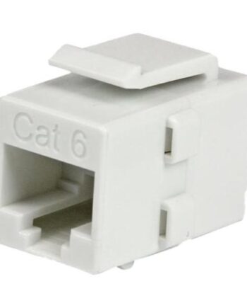 Startech Com White Cat   Rj45 Keystone Jack Network Coupler     Rj45 Coupler Cat6 Coupler     Cat6 Keystone Jack White Modular  C6keycouplwh  Netværkskobling Hvid