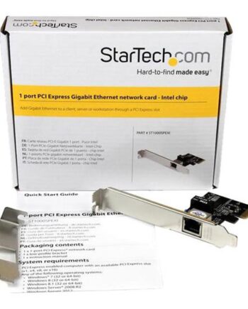 Startech Com  -port Gigabit Ethernet Network Card Pci Express  Intel I210 Nic Single Port Pcie Network Adapter Card With Intel Chipset  St1000spexi  Netværksadapter Pcie
