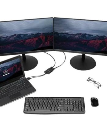 Startech Com  -port Multi Monitor Adapter  Mini Displayport     To Displayport Mst Hub  Dual 4k 30hz  Windows Extended Desktop  Mstmdp122dp  Videosplitter   Porte