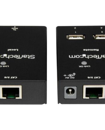 Startech Com  -port Usb     Extender 165ft  50m  Usb Over Cat5 Cat6 Extender Compact Usb     Over Ethernet Extender  Usb2004extv  Usb-forlængerkabel Usb