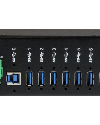 Startech Com  -port Usb     Hub Metal Industrial Usb-  Hub With Esd Protection   350w Surge Protection Din Rail  Wall Or Desk Mountable Taa Compliant Usb Expander Hub  St7300usbme  Hub   Porte