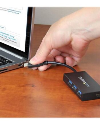 Startech Com  -port Usb     Hub Powered Usb     Gen   Hub Usb-  To 1x Usb-  And 3x Usb-  Adapter Usb-  Port Expander  Hb30c3a1cfb  Hub   Porte