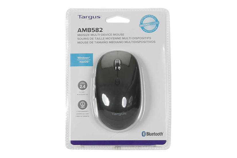 Targus Multi Device Midsize Comfort Mus Antimikrobiel Ghz Bluetooth