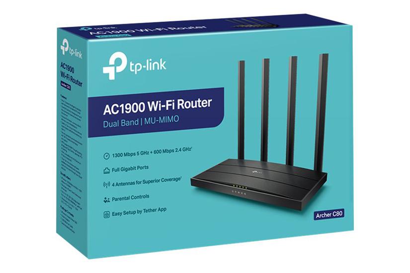 Tp-link Archer C80 V1 Trådløs Router Wi-fi Desktop