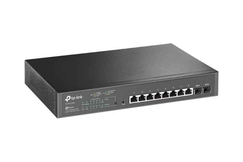 Tp-link Jetstream Tl-sg2210mp Switch 10 Porte Smart Monterbar På Stativ
