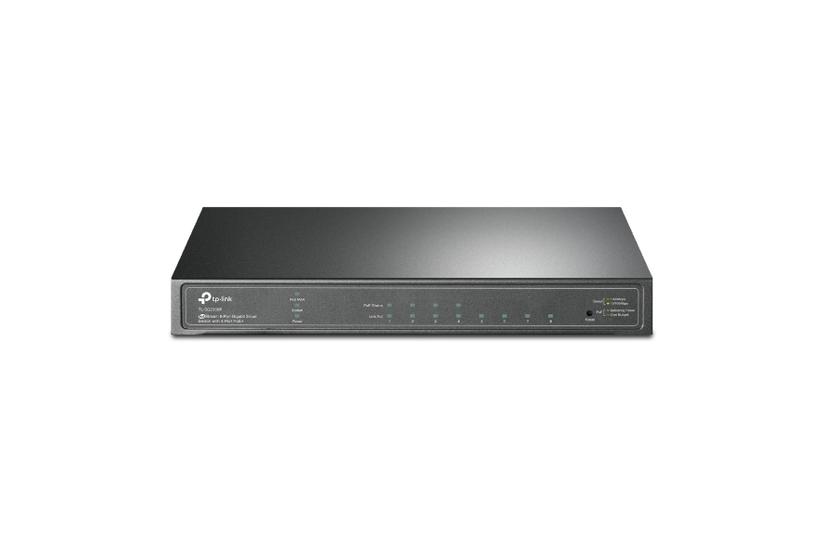 Tp-link Jetstream Tl-sg2008p Netværksswitch Administreret L2 L2 Gigabit Ethernet 10 100 1000 Strøm Over Ethernet Poe Sort